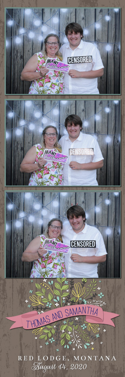 Sammy and Thomas Wedding | View more photos from the event at gallery.photoboothbillings.com/u/PhotoBoothBillings/Sammy-and-Thomas-Wedding
